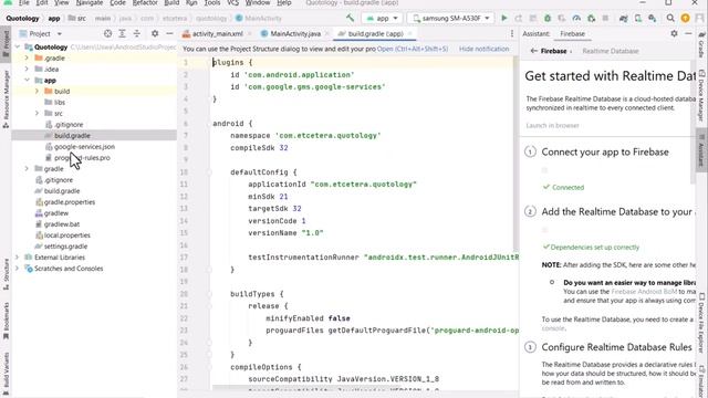 Firebase Setup | Android Tutorial | Firebase Realtime Database # 2
