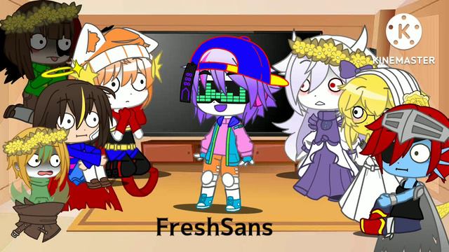 UNDERTALE react to Sans AU смотреть онлайн