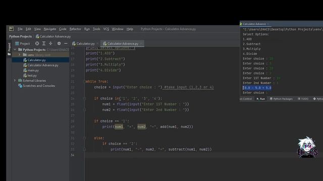 Python Programming Part 3: Making an Advance Calculator