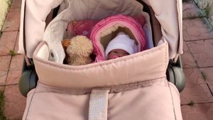 Первая осенняя прогулка с новорожденной куклой реборн ?