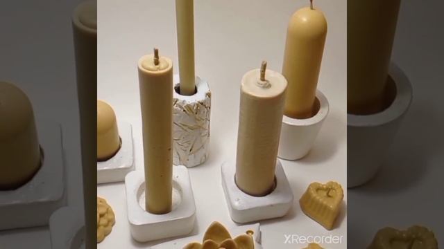 свечи из натурального пчелиного воска, подсвечники @zamoksophy candles natural handmade смотреть онлайн