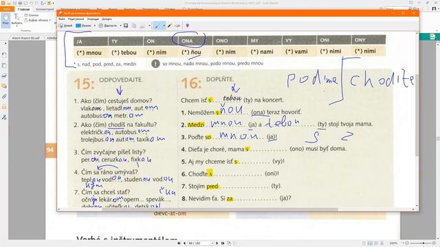 Lekcia 6 (Inštrumentál - Творительный падеж/Орудний відмінок). 2 часть смотреть онлайн