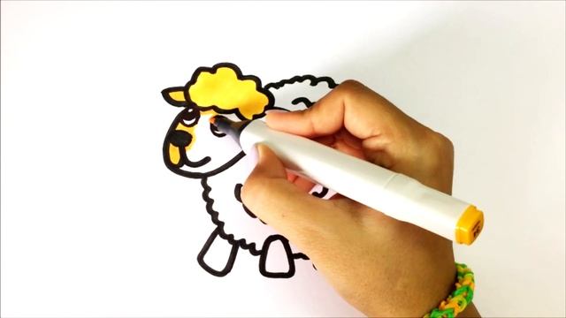Bolalar qo'chqori uchun rasm | Сурет салу қошқар | How to draw a ram