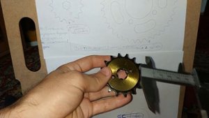 Ведущая ведомая звезда мотоцикла  Ver.2