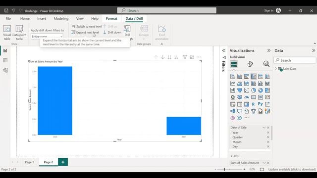 ⬆️⬇️ Advanced Next Level Drill Down Options in Power BI (Switch & Expand) #powerbitutorials