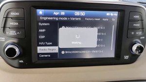 Инженерное меню и четные частоты радио Santa Fe 2019 без навигации