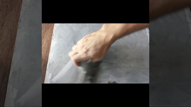 Серый мрамор из венецианской штукатурки #Shorts
