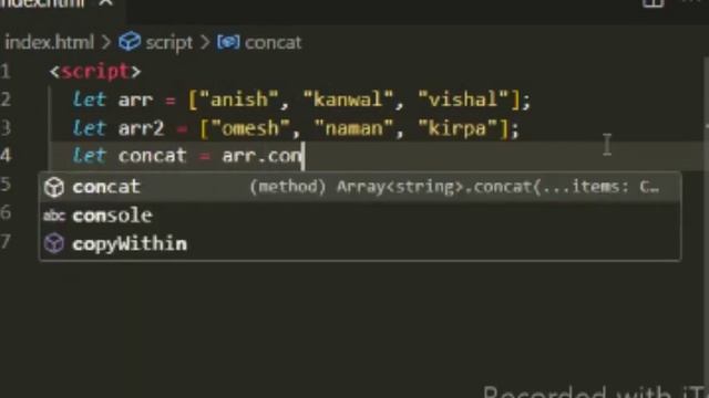 ? #6: Concat() Array Method In JavaScript ??