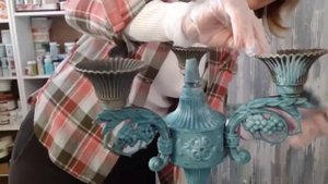 Мастер класс Имитация старой бронзы краской на примере подсвечника