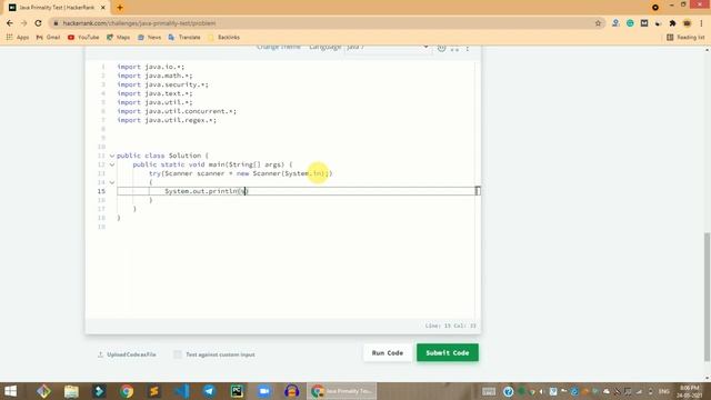 HackerRank Java Primality Test problem solution in Java | Java solutions | Programmingoneonone смотреть онлайн