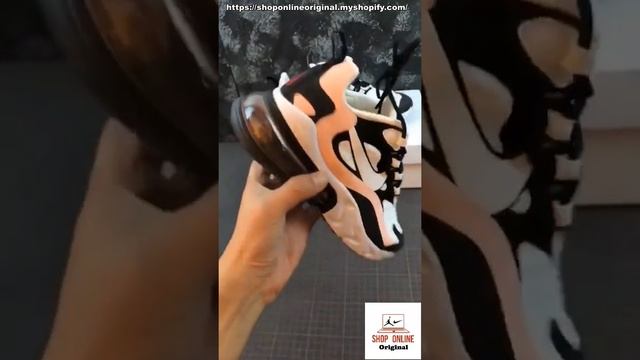 Air Max 270 React Black White Bleached Coral AT6174 005