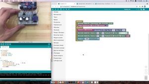 #ArduBlock 2.0 - Счётчик людей на Arduino