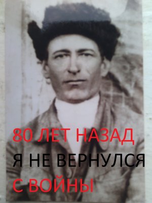 К 80-летию невозвращения с Войны