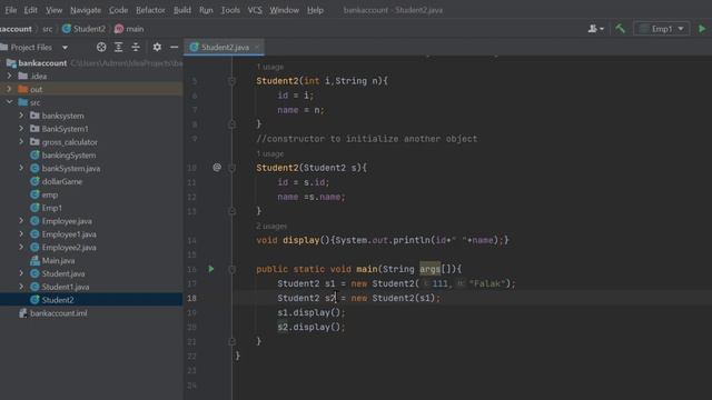 Constructor Overloading in Java | Copy Constructor in Hindi / Urdu