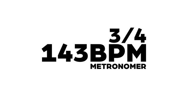 143 BPM Metronome 3/4 смотреть онлайн