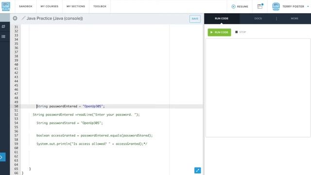 Java Variables: Assignment vs Compare, Part 2