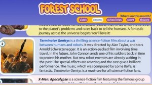 Forest School (Text) Excel 7 Module 6