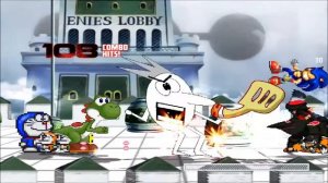 Mugen : Spongebob, Doraemon, Sasuke & Yoshi Vs Pikachu, Jayden Wolf, Sonic & Dooby Dummy (Request)