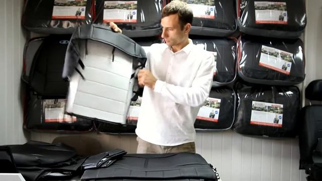 Обзор авточехлов из экокожи на Hyundai Solaris. Интернет магазин www.carcov.ru. смотреть онлайн