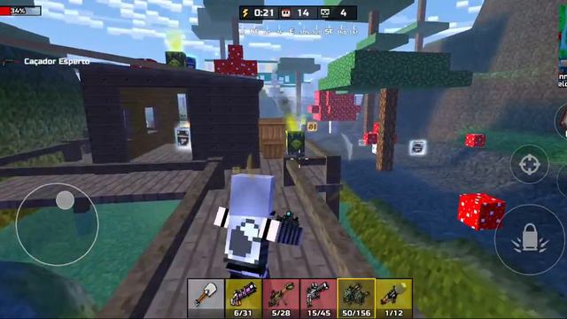 PLAYING FREE FIRE IN MINECRAFT 😦🕹🎮🎮