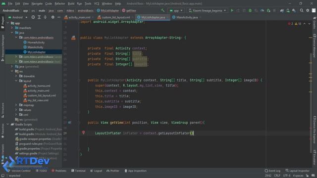 Android Custom Listview Example - Android Studio Tutorial смотреть онлайн