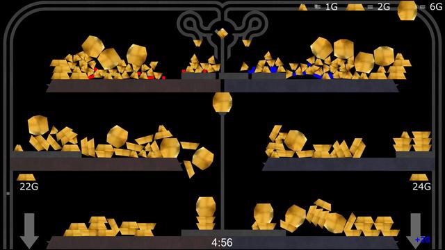 The Gold Battle 2 in Algodoo смотреть онлайн