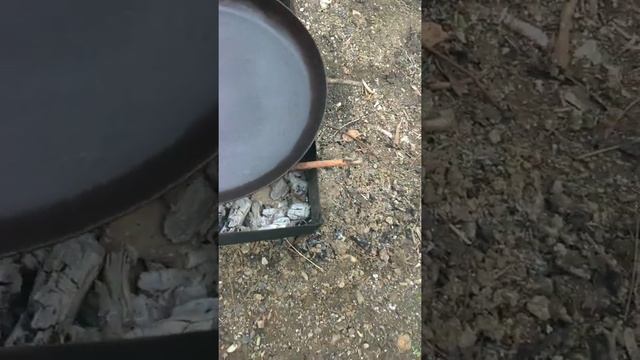 Восстановление чугунной сковородки. обжиг смотреть онлайн