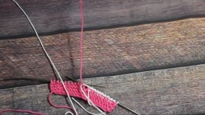 Вязание в технике "Интарсия". Двухцветное вязание от разных клубков.