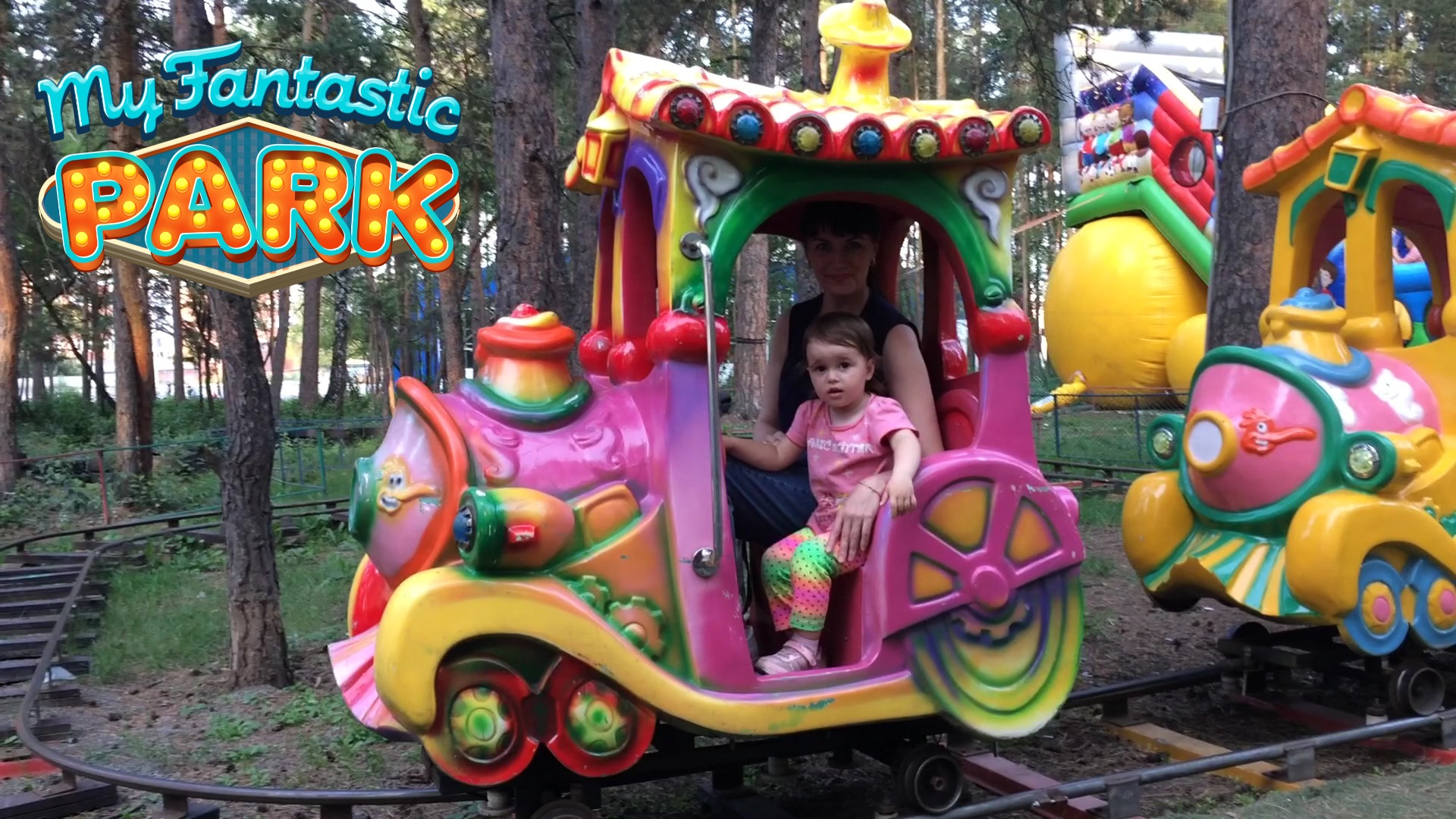 Парк Развлечений для детей - Гагарин Парк - Весёлый паровозик.