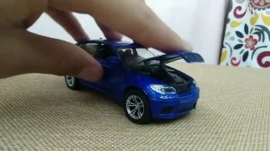 Обзор  машины BMW X6.   Легендарный модель масштабе 1/38 краткий обзор.