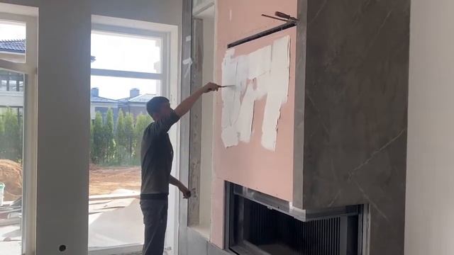 Облицовка камина плиткой Dekton смотреть онлайн