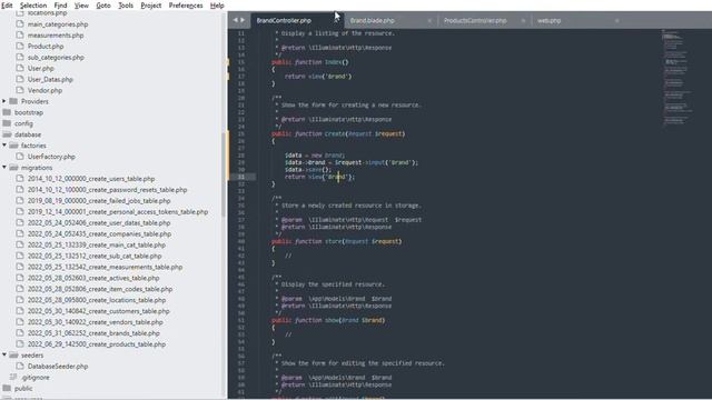 C  xampp htdocs Company app Http Controllers   Laravel  Edit Delete Routs Retrieve display data