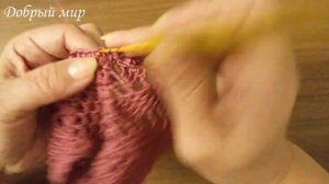 Блузка "Зигзаг"с круглой кокеткой крючком.Часть2.A zigzag blouse with a round crocheted yoke.Part2.