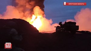 Нефтяную скважину тушат артиллеристы