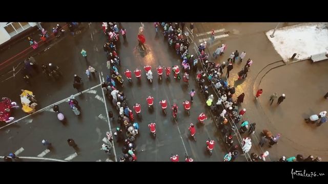 нашествие дедов морозов Рыбинск 2017