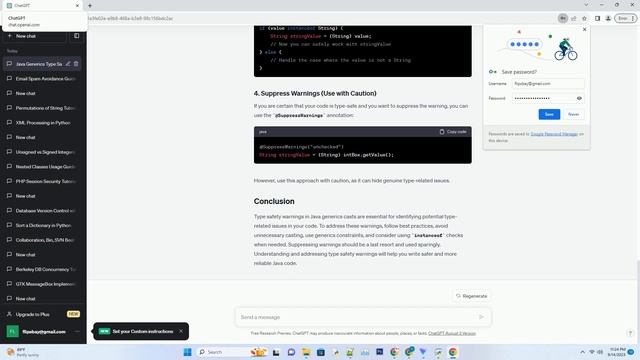 What is the meaning of the type safety warning in certain Java generics casts смотреть онлайн