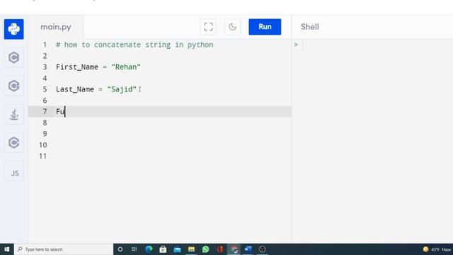 how to concatenate string in python
