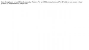 HP 175X Jet Direct and Windows 7