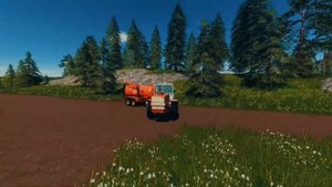 Farming Simulator 19 (CoursePlay+AutoDrive) Удобрение поля дигестат.
