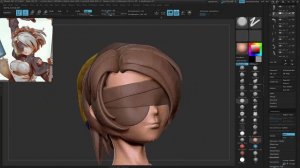 2B from NieR Automata #2 (Part 2 Offline Extra): Hair - Fan Art sculpting with ZBrush