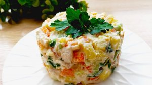 Простой и Вкусный салат с курицей! Всем понравится! САЛАТ НА КАЖДЫЙ ДЕНЬ