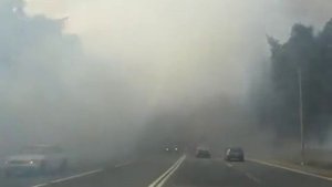 Пожар в Луховицах на М5 26.07.2010