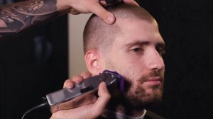 МУЖСКАЯ СТРИЖКА И ОФОРМЛЕНИЕ БОРОДЫ ( сведение виска "с нуля", оформление контуров бороды)