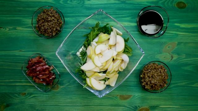 Lentil Salad With Arugula and Bacon || by Red Balloon Media смотреть онлайн