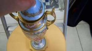 Французская Лиможская ваза в супер состоянии 1920х годов