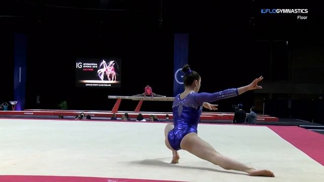 Irina Alexeeva WOGA - Floor 1st Place - 2018 International Gymnix