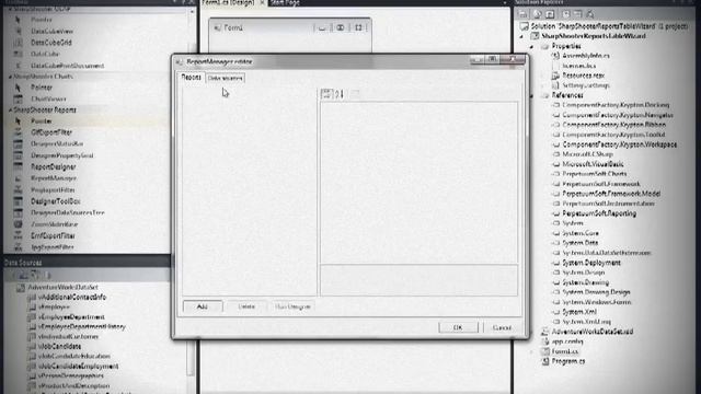 Creating simple report with Table Wizard смотреть онлайн
