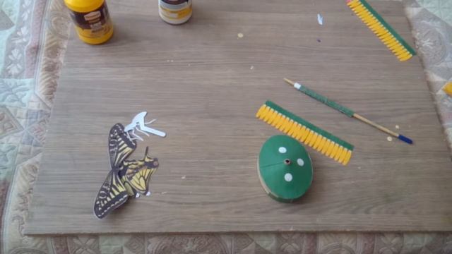 Бумажное моделирование. Настольная фигурка. Бабочка. смотреть онлайн