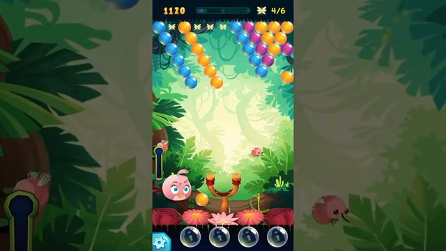 Angry Birds POP Bubble Shooter - Level 4. Gameplay Android смотреть онлайн