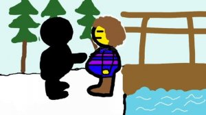 Undertale Андертейл (animation) Meeting with Sans (встреча с сансом)